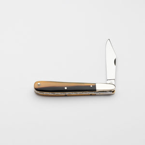 Gentleman's Clip Point - 67mm Blade - Ox Horn Handle with Traditional Workback