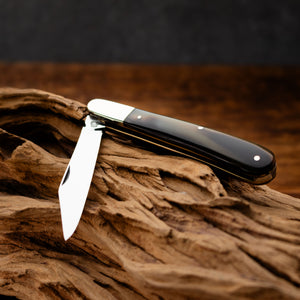 Gentleman's Clip Point - 67mm Blade - Ox Horn Handle