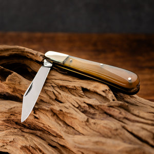 Gentleman's Clip Point - 67mm Blade - Rams Horn Handle with Traditional Workback