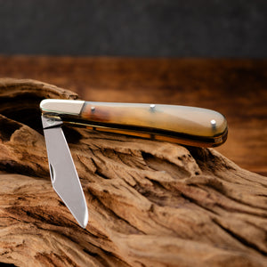 Gentleman's Clip Point - 67mm Blade - Rams Horn Handle