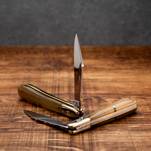 Gentleman's Clip Point - 67mm Blade - Rams Horn Handle