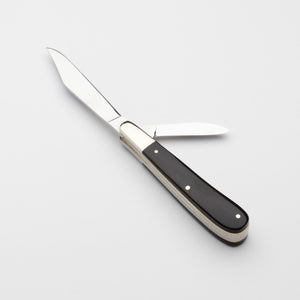 Twin Gentleman's Clip Point - 67mm Clip & Pen Blades - Buffalo Horn Handle