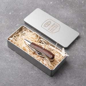 Twin Gentleman's Clip Point - 67mm Clip & Pen Blades - Desert Ironwood Handle