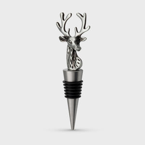 Taproom Stag Wine Stopper - Pewter