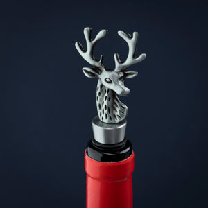 Taproom Stag Wine Stopper - Pewter